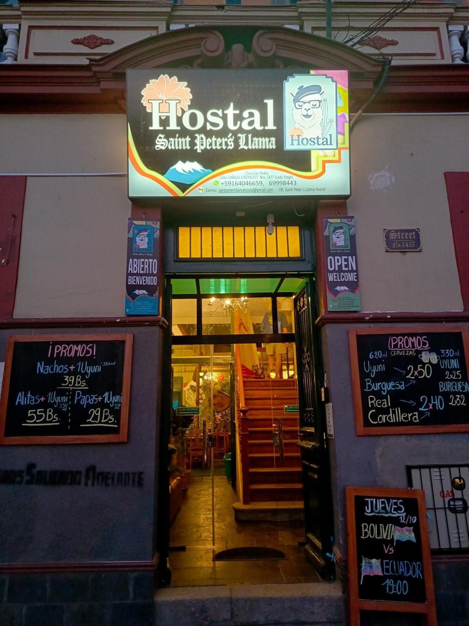 Saint Peter'S Llama Hostal ラパス エクステリア 写真